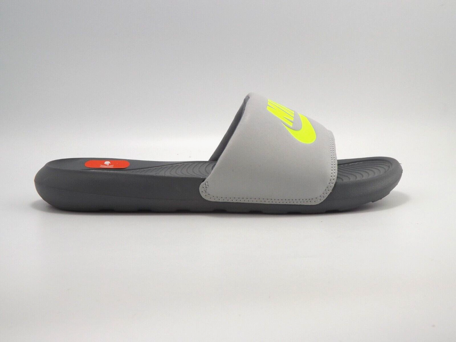 Nike Mens Victori One Slides Grey/Green 