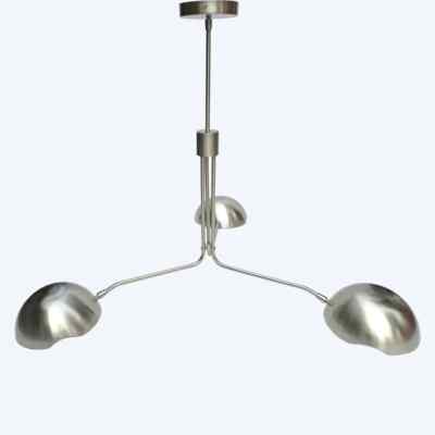 Italian Sputnik Chandelier Mid-Century Modern Brass Pendant Retro Ceiling Light