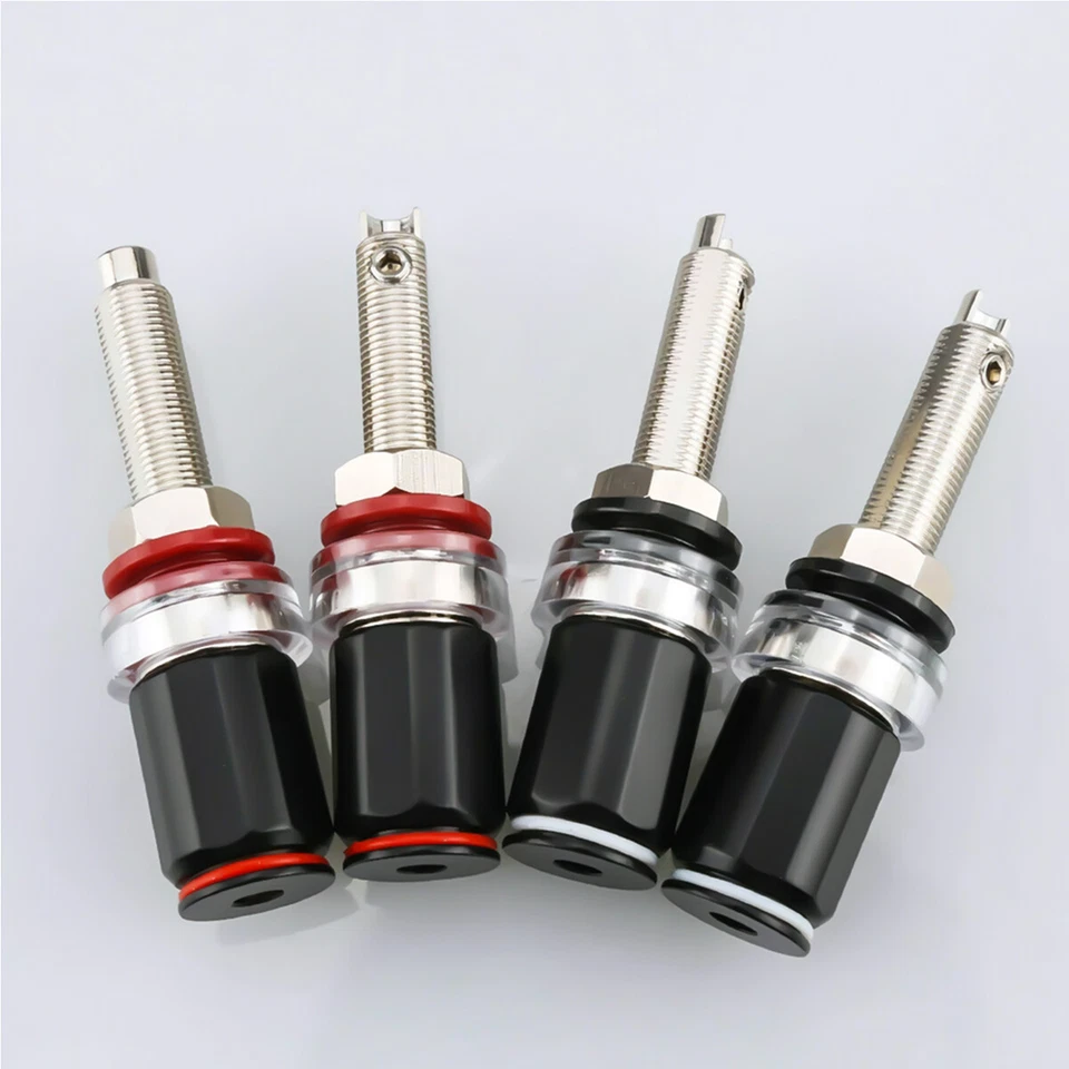 Vergoldet Rhodiniert HiFi Polklemme Buchse Terminal für Verstärker Lautsprecher- - Bild 4 von 4