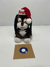 Vtg 1987 K M Boofo Goes Where Santa Goes Stuffed Animal Dog 7" Record Christmas