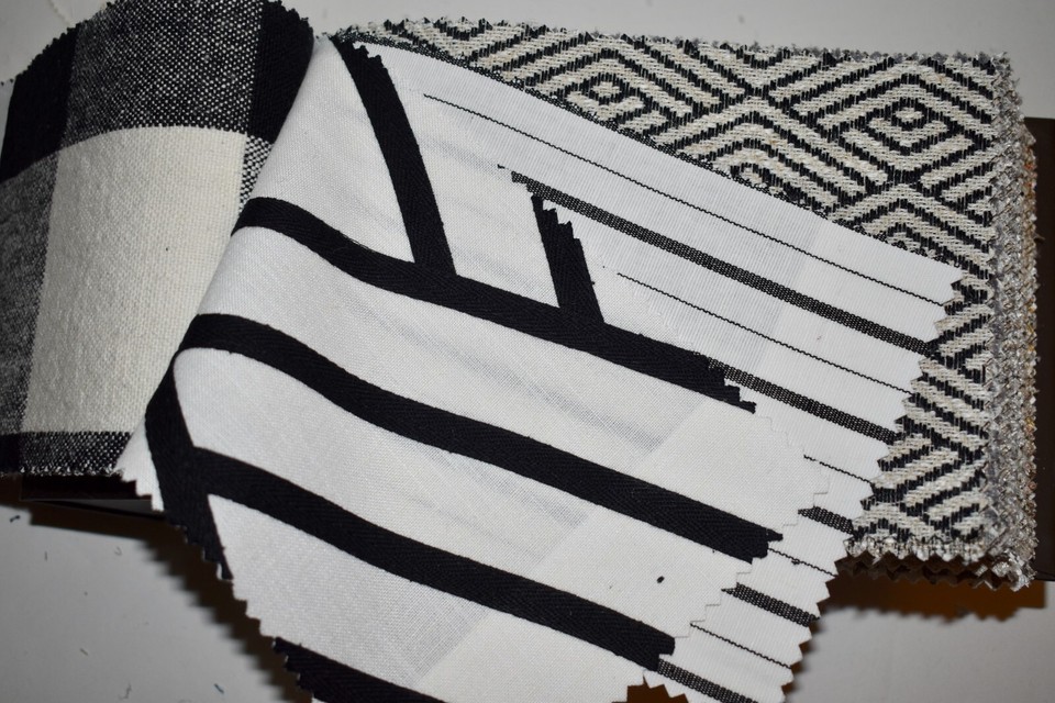 FABRIC SAMPLE BOOK Beige QUARRY Taupe Black 67pcs LOT Print Weave