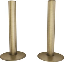 UK Radiators Pipe Covers &Collars Pipe Sleeves EasyFit Brass Antique Brass 130mm