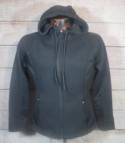 Waffle Knit Fleecce Jacket Greystone XS 