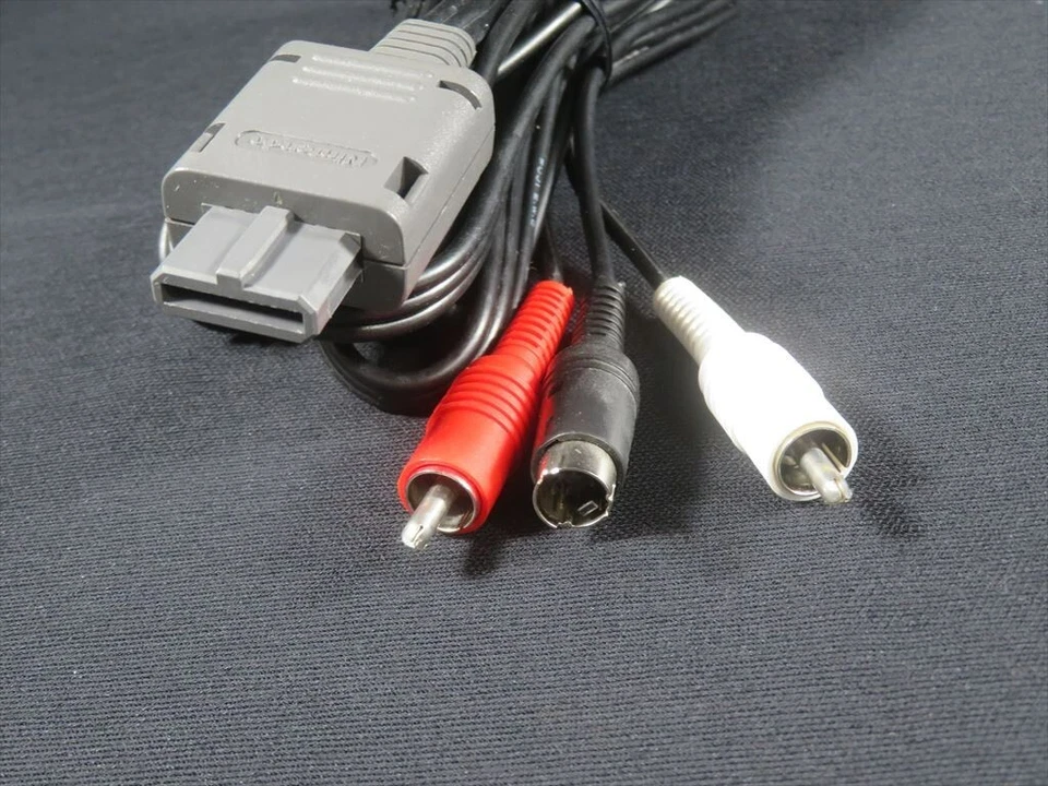 S cable Nintendo Super Famicom Gamecube 64 Japan official n64 game s-video boxed - Image 3 of 4