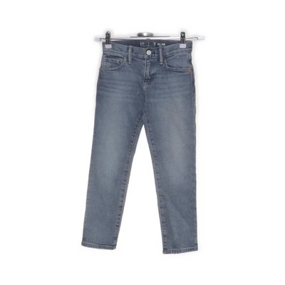 Gap Kids, Jeans, Größe: 128, 7 SLIM, Blau, Baumwolle/Elasthan, Einfarbig #PCO