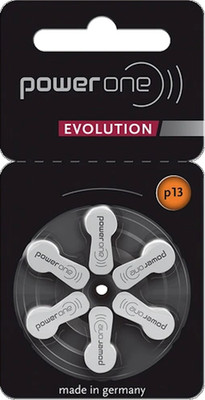 6x Varta Power One Evolution Hörgerätebatterien 1,4V  P13 1x 6er-Pack PR48