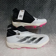 Adidas Adizero Impact+ TPU Men's Baseball Cleats White Black Pink Size 9.5