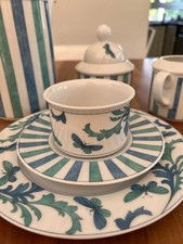 Mitterteich Bavaria Porzellan Kaffeeservice, 15-teilig, Schmetterlingsmotiv