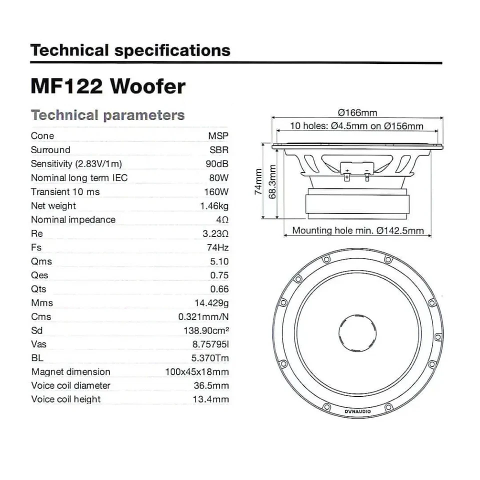 Dynaudio Esotan 212 2-Way Component System - Image 3 of 4
