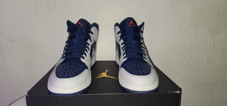 Nike Air Jordan 1 Mid Blue Void Pure Platinium - Photo 4/4