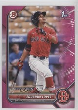 2022 Bowman Prospects Fuchsia Border 27/299 Eduardo Lopez #BP-134 18ms