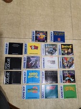 Lot of 17 Gameboy Gameboy Color Video Game Manuals Instruction Booklets