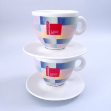 2 Tazze ILLY BIENNALE ARTE VENEZIA CAPPUCCINO cups Illy collection 2024 bar