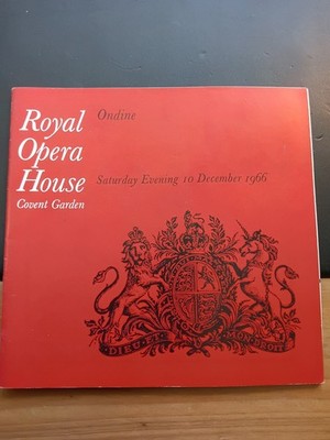 60er Jahre Royal Opera House Covent Garden Ballett Programm Nureyev Fonteyn Vintage