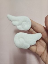 Hot Topic Fuzzy Angel Wings Hair Clip Set Ani...
