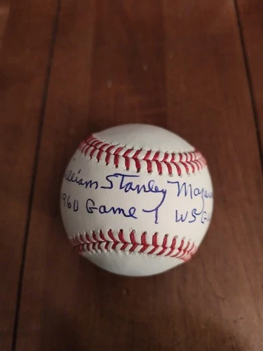 Bill Mazeroski Full Name Signed Major League Baseball JSA