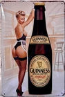 TIN SIGN 8x12 Guinness Beer Pretty Sexy Girl Bottle Beverage Pub Bar Liquor DD5