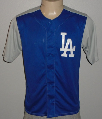 Los Angeles Dodgers Team MLB Blue & Gray Stitches Baseball Jersey Men Medium