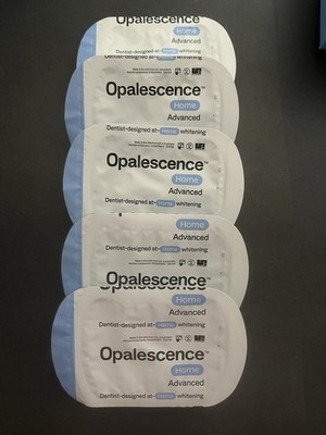5 Ct Authenic Opalescence Home Advance Gel Prefilled Teeth Whitening Trays 15%