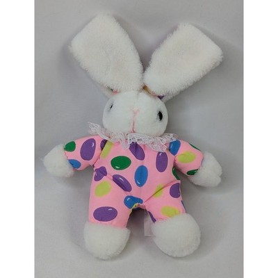 White Rabbit Plush Pink Jellybean 8 Inch Main Joy Stuffed Animal Toy
