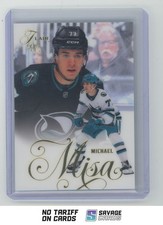 2025-26 Fleer Flair Rookie Michael Misa #196 San Jose Sharks