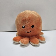 Cute Mini Ditsy Octopus Coral Orange Plush Stuffed Animal