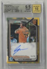 2024 BOWMAN CHROME BRYCE ELDRIDGE GOLD LAVA AUTO BGS 9.5 GEM MINT 14/50