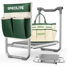 New Best Garden Kneeler and Seat Heavy Duty Foldable Gardener Stool with 2 Tool