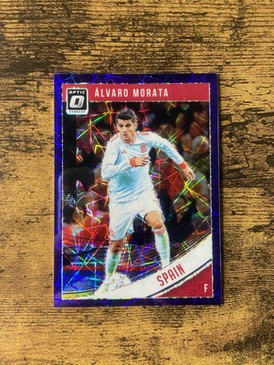2018-19 Panini Donruss Optic Alvaro Morata Purple Velocity /125 Spain #162