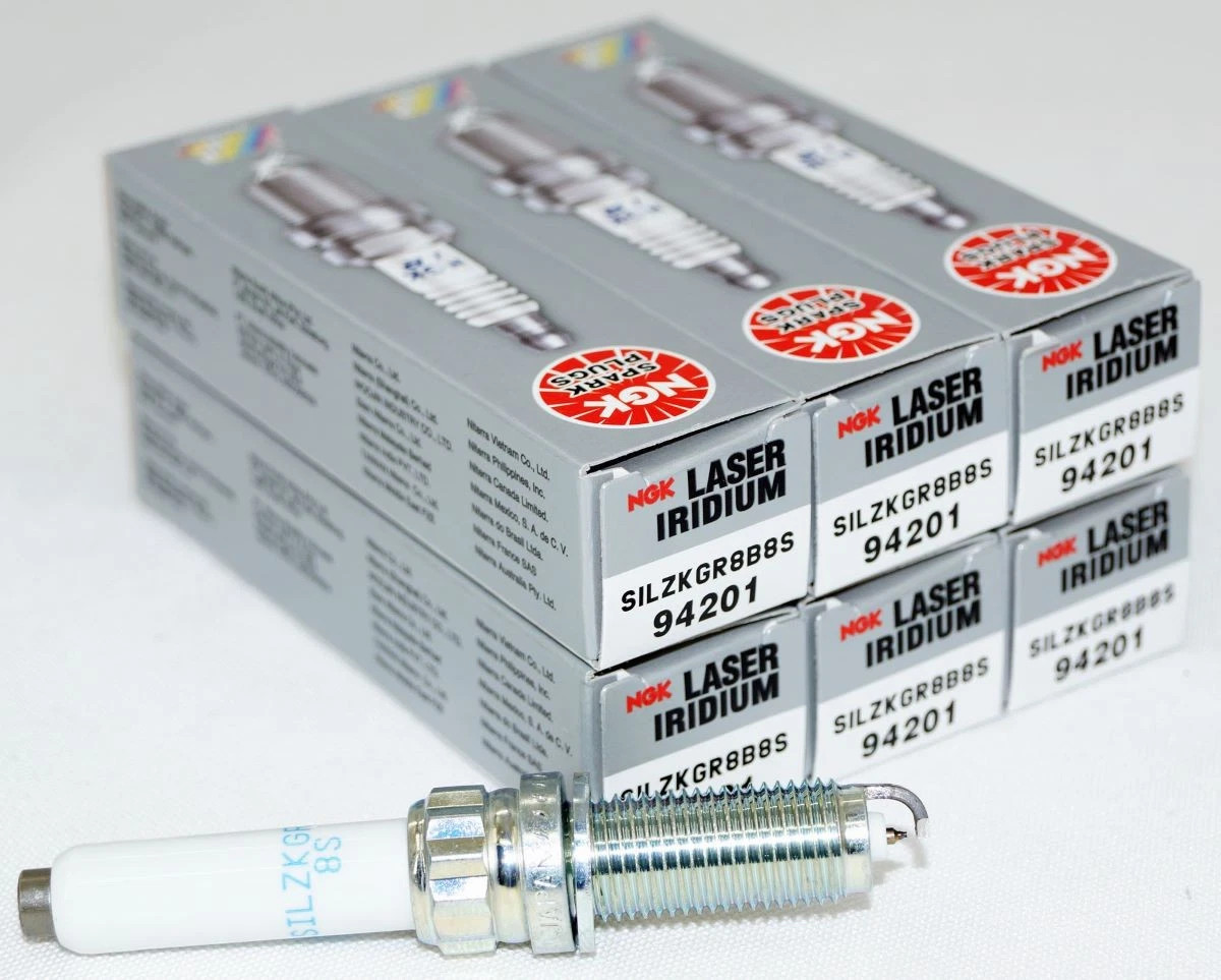 NGK Laser Iridium Spark Plugs SILZKGR8B8S 94201 Set of 6 For BMW B58 Engine