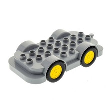 1x Lego Duplo Fahrgestell 4x8 neu-hell grau Auto LKW Chassis 6056593 15314c01