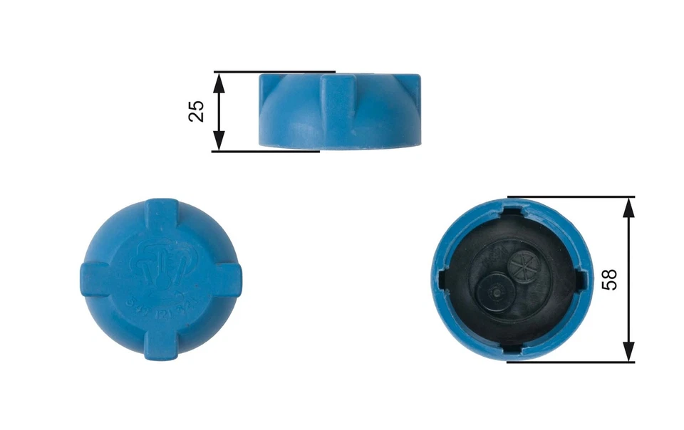 Tapa radiador compatible con AUDI S8 4D 4.2 96 a 02 puertas 171121321D 443121321 547121321 Foto 2 de 4