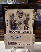 Panini 2021 Contenders Rookie Ticket Divine Deablo Raiders Autograph #267
