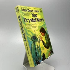 Alan Dean Foster Nor Crystal Tears Vtg Scifi Paperback 1980s Del Rey 1st Print