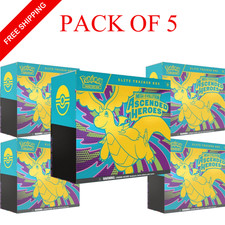 Pokemon Mega Evolution Ascended Heroes Elite Trainer Box Sealed New PACK OF 5