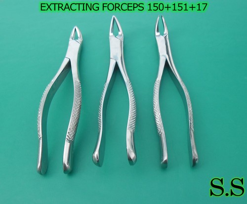 Set of 5 German Grade Stainless Steel Dental EXTRACTING