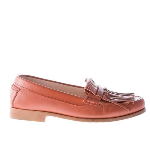 TOD'S women shoes Natural brown leather 