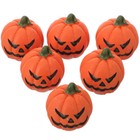 6pcs Fish Tank Resin Vivid Pumpkin Decoration Halloween Pumpkin Statues