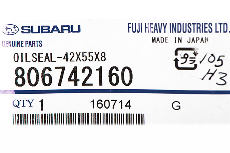 OEM 20042018 Subaru Camshaft Seal Set (x5) Impreza WRX STI Turbo NEW 806742160 eBay