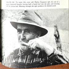 The Foxfire Book 1972 Wigginton Skills Crafts HARLEY CARPENTER Crow Call HC/DJ