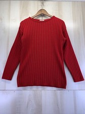 Vintage 1980-90s J.R Rappers Womens Red 2 pc Knit Rib Top/Skirt Size M USA Made