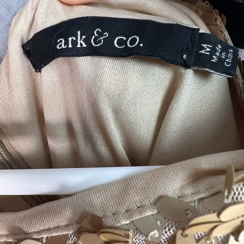Ark & Co Sequin Sheath Party Dress Womens Medium Gold - Picture 8 of 10