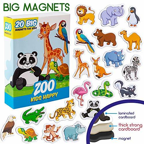 MAGDUM Calamite Bambini Animali ZOO – GRANDI calamite frigo bambini (j2b)