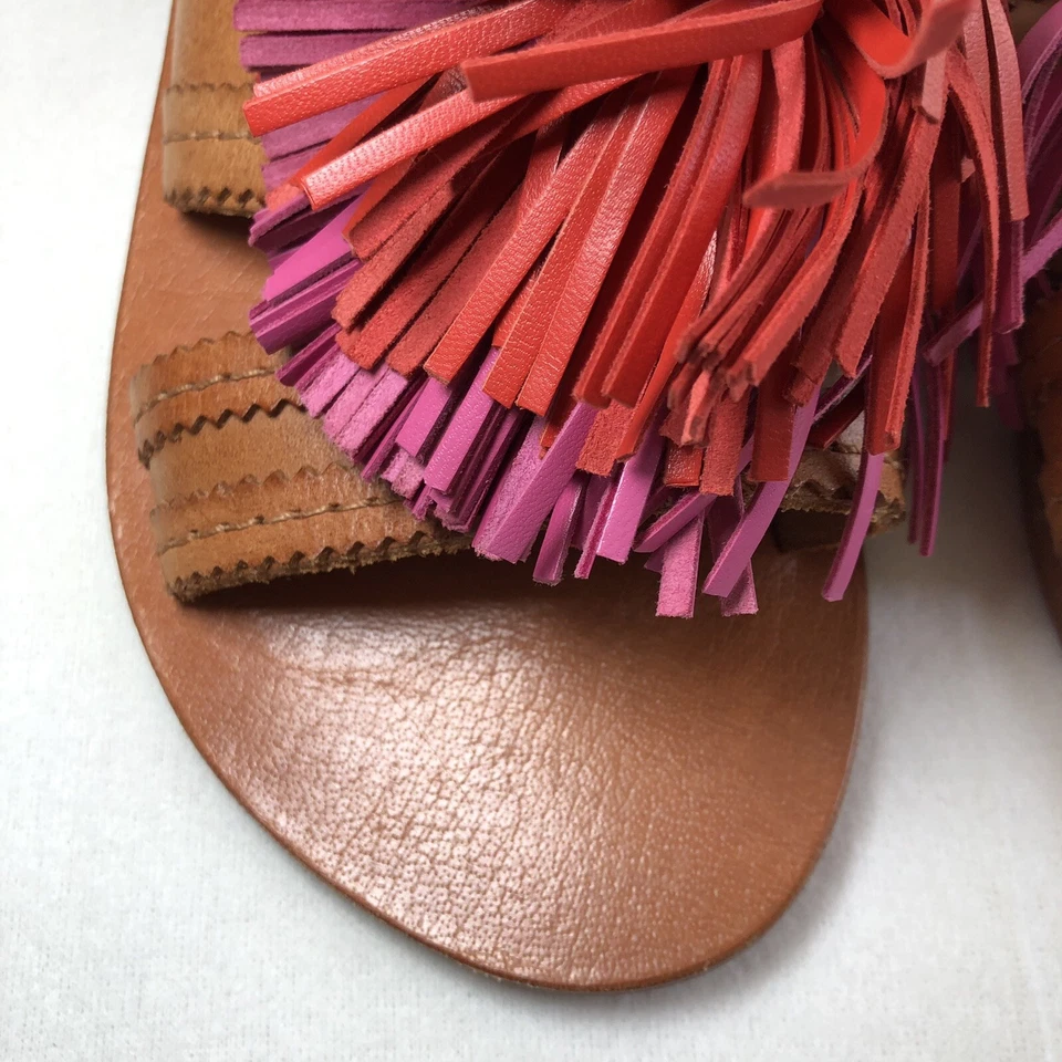 Sandalias ANTIK BATIK Johnny Was NUEVAS para mujer color tostado Youri con borlas talla EU 36 Foto 3 de 4