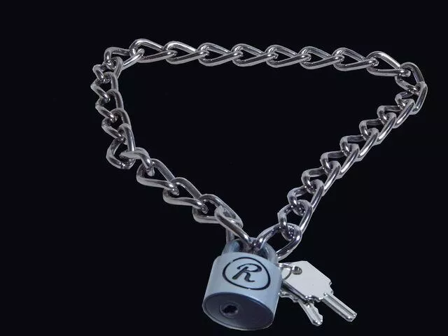 Chain Necklace with Combination Lock