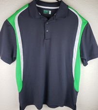 Lot Of 2 Ben Hogan Performance Mens Golf Shirts XL Blue And Green And Black.