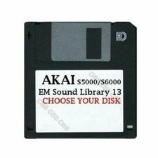 Akai S5000 / S6000 Floppy Disk EM Sound Library 13 Choose Your Disk