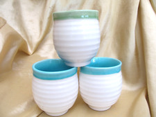 Trio Of Villa Collection Denmark Pottery Mugs Beakers Tumblers Cosy Scandi Style