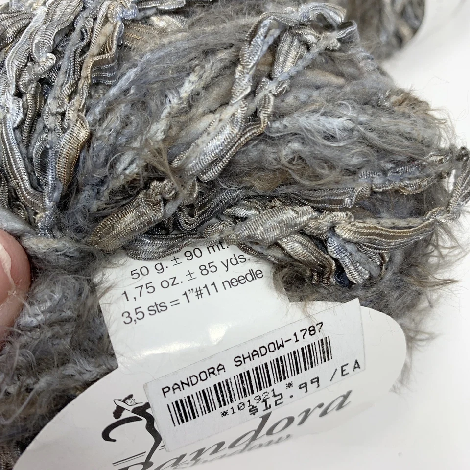 Lote de 3 hilos marcadores de tendencias Pandora sombra 50 g ea #1787 gris humo y ceniza - Italia Foto 3 de 3