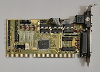 Micro Equipment UN-1063 ISA Multi-I/O IDE Floppy Controller (retro, 1993)